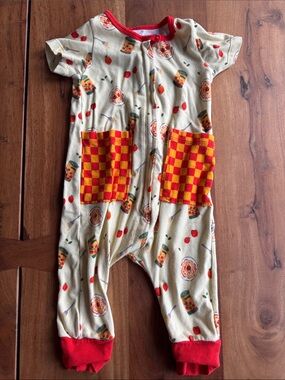 Free Birdees Italian Print Bamboo Romper